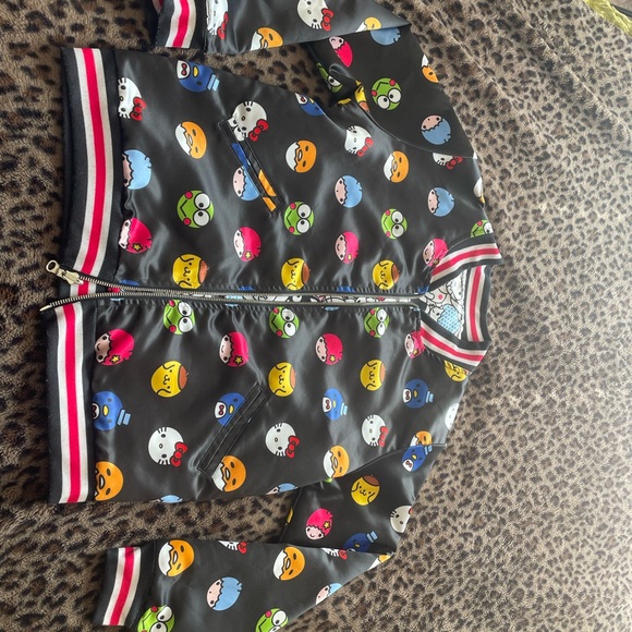 Hello Sanrio reversible satin bomber jacket 
So many sanrio characters!! - Picture 2 of 3